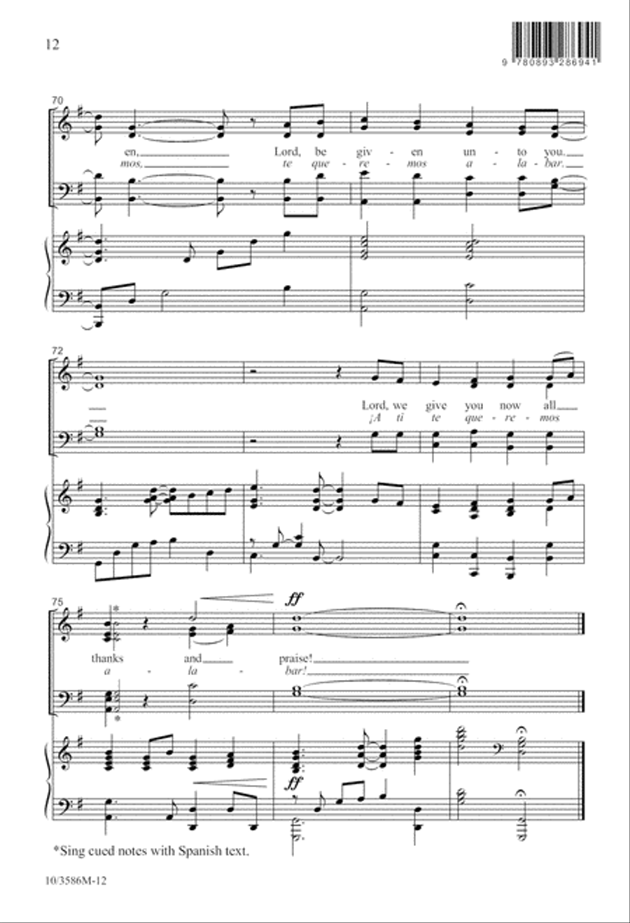 All Thanks and Praise 4-Part scores gallery preview page 13