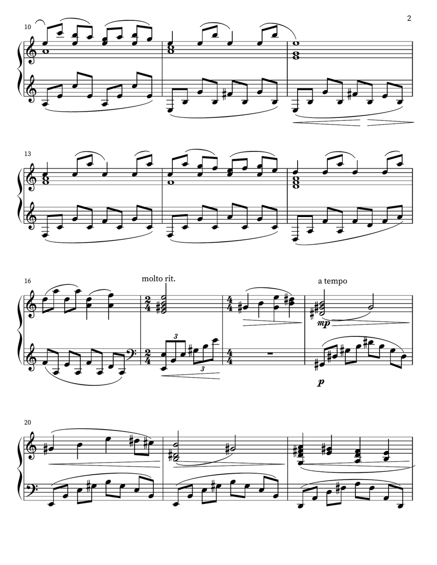 One Last Wish Piano Solo scores gallery preview page 2