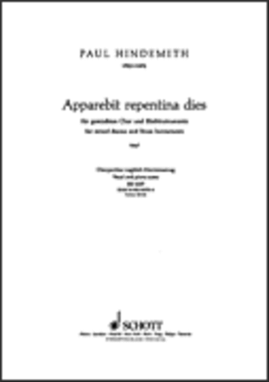 Apparebit Repentina Dies (1947) by Paul Hindemith Choir - Sheet Music