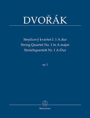 Book cover for String Quartet Nr. 1 A major op. 2