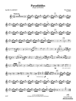 Paradiddles: 2nd B-flat Clarinet