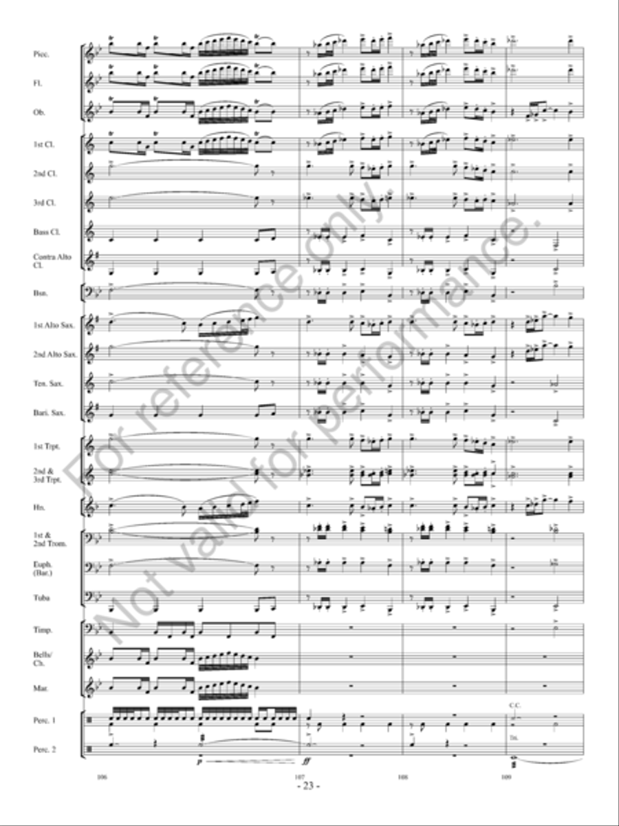 Into The Sunset Into The Sunset Concert Band scores gallery preview page 24