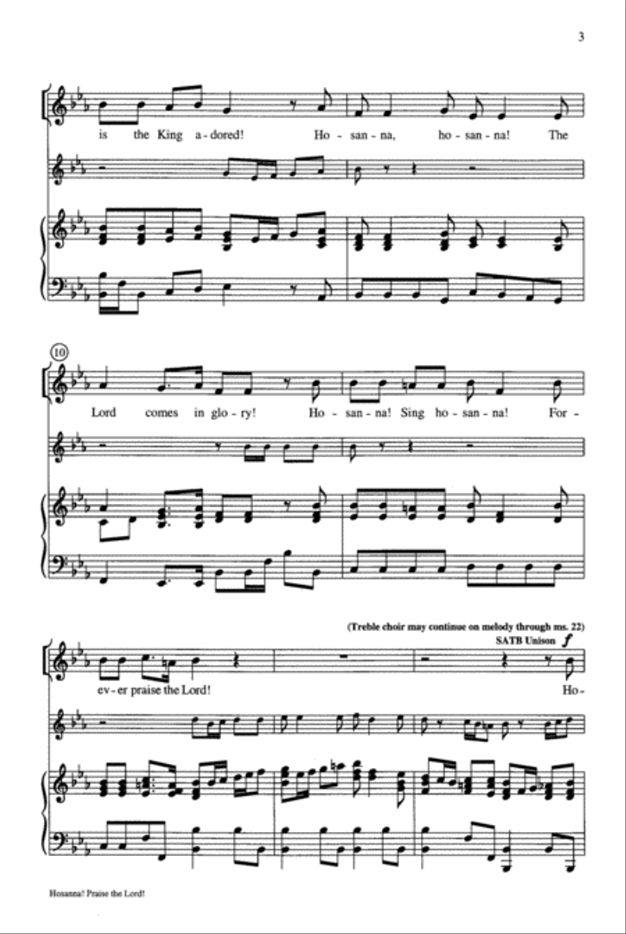 Hosanna! Praise the Lord! 4-Part scores gallery preview page 3