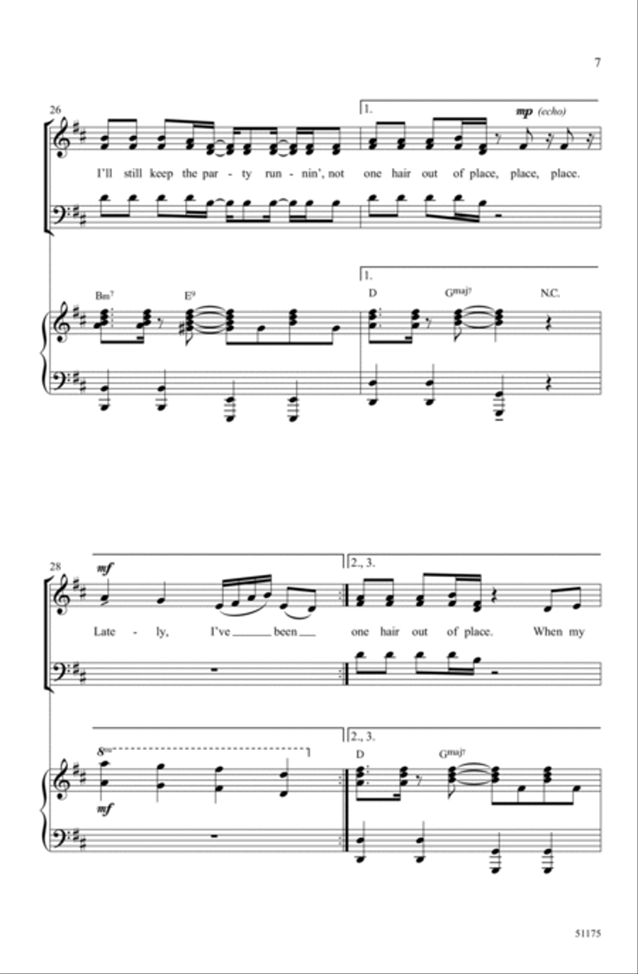 Dance the Night Choir scores gallery preview page 5