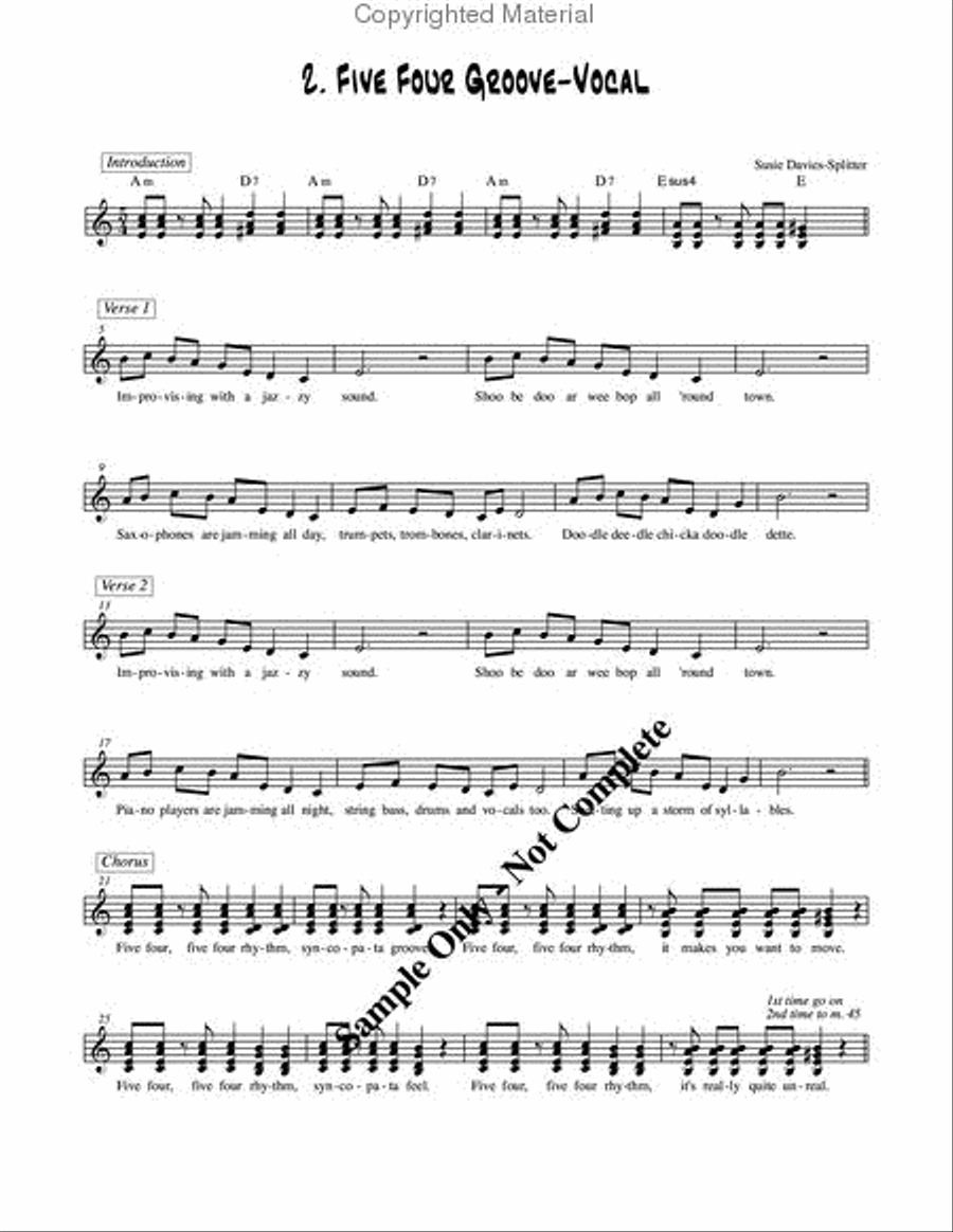 Jazz & Blues for Kids Choir scores gallery preview page 6