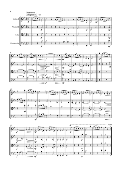 Haydn - String Quartet in E flat major, Hob.III:27 ; Op.17 No.3