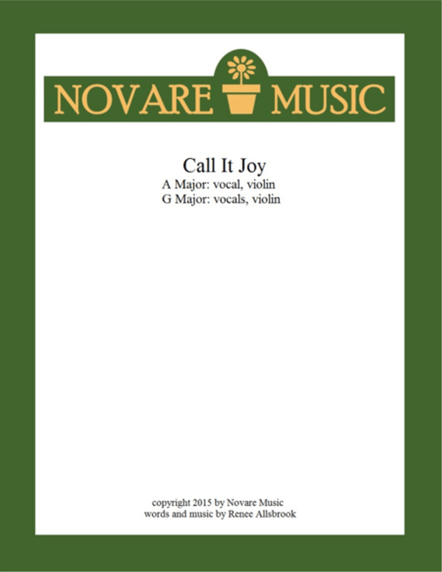 Call It Joy Voice scores gallery preview page 1