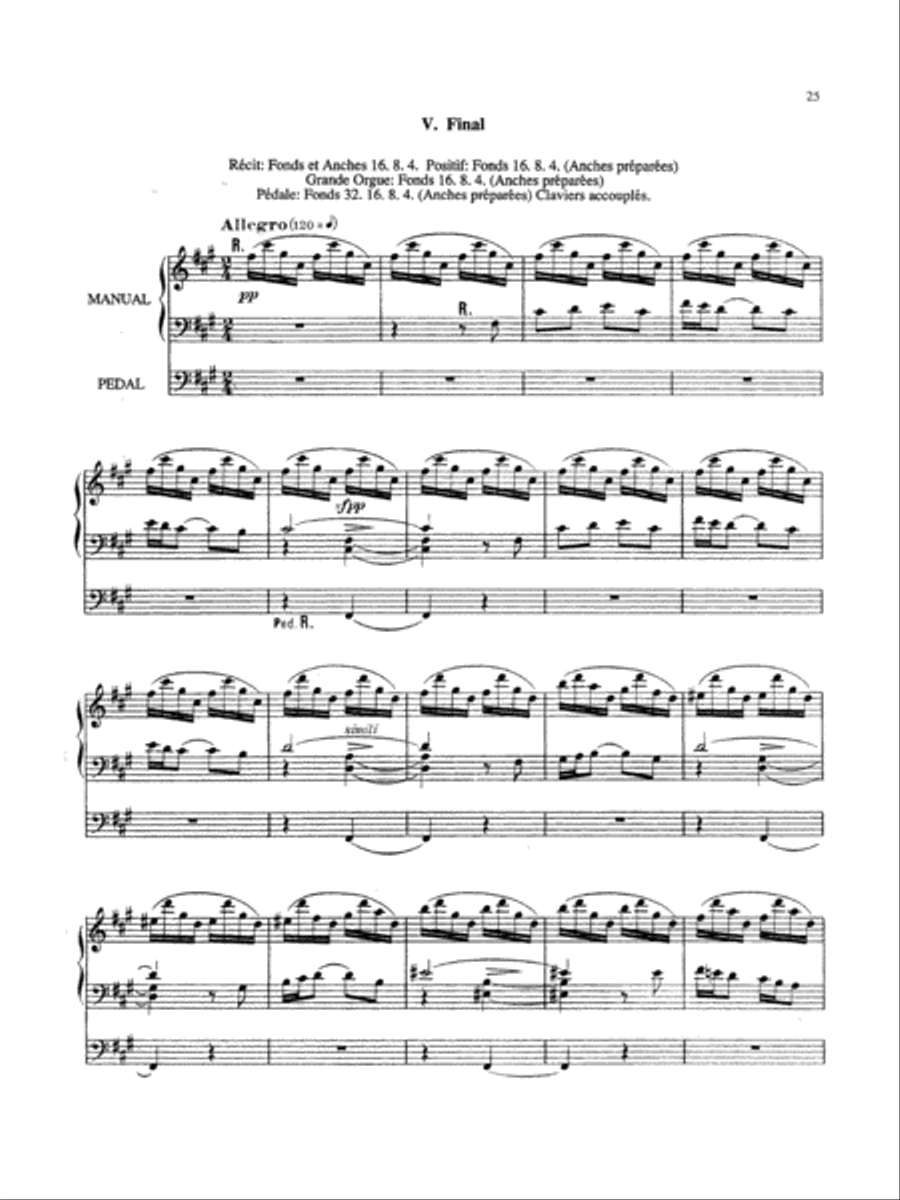 Vierne: Symphony No. 3, Op. 28 Organ scores gallery preview page 1