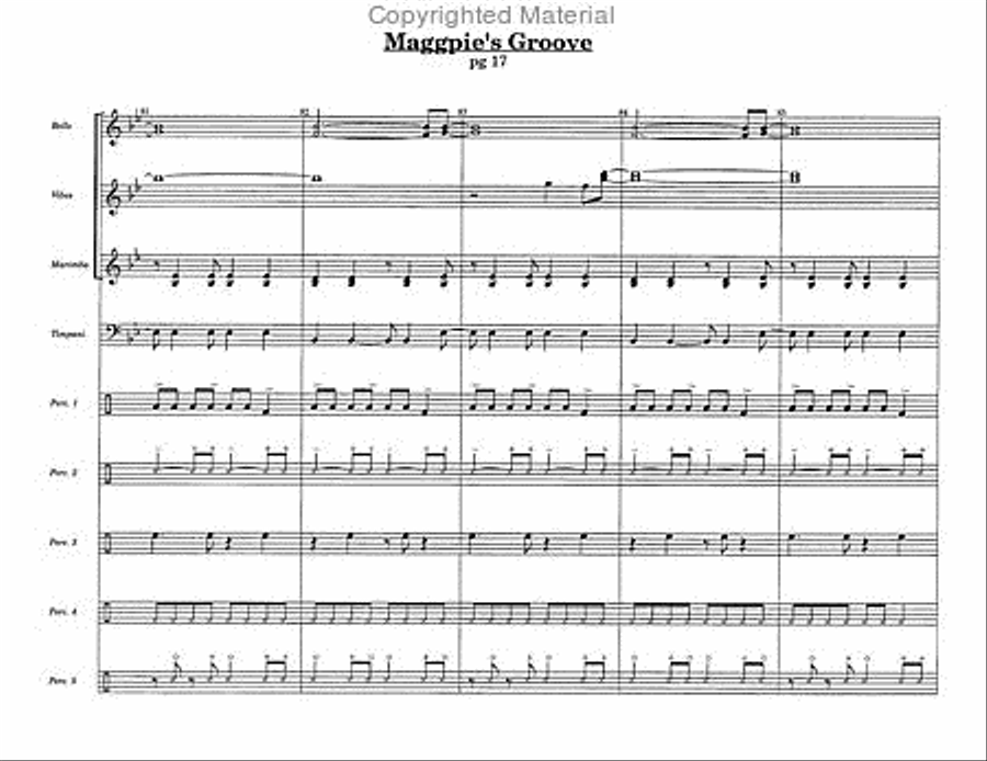Maggpie's Groove Percussion Ensemble scores gallery preview page 4
