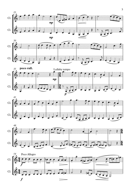An American Christmas Carol Medley, for Clarinet Duet image number null