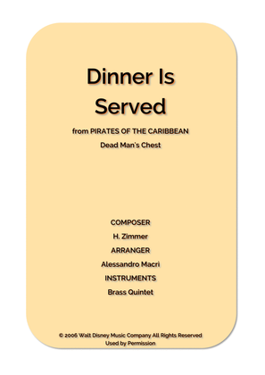 Book cover for Dinner Is Served