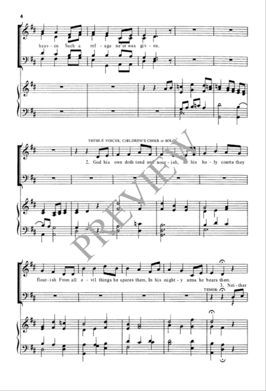 Children of the Heavenly Father 4-Part scores gallery preview page 4