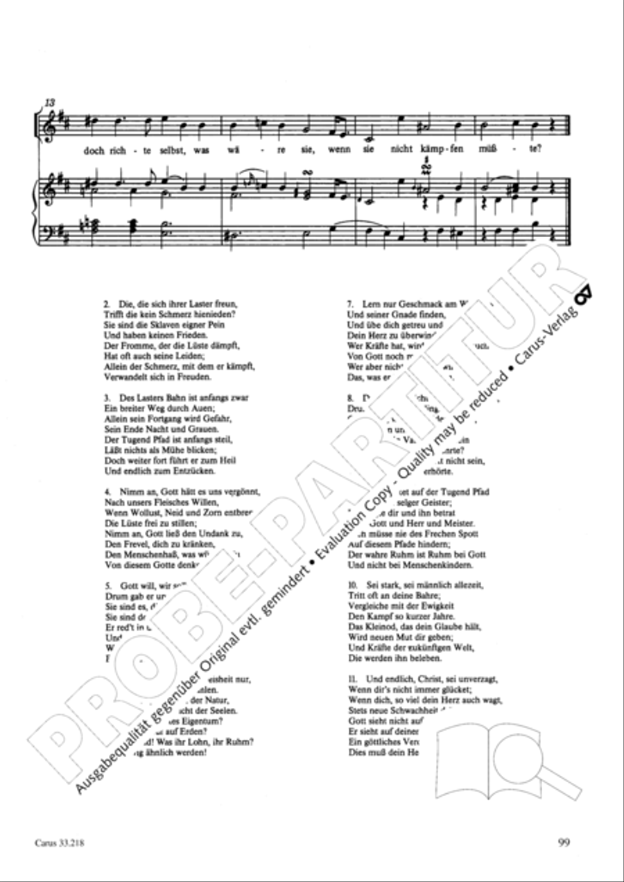 Geistliche Oden und Lieder (Gellert) Collection / Songbook scores gallery preview page 94