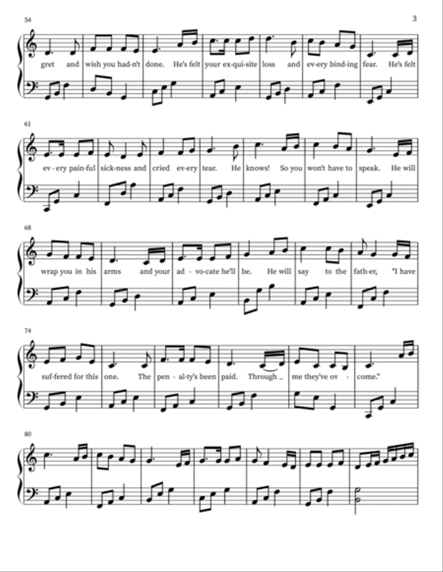 He Knows Voice scores gallery preview page 3