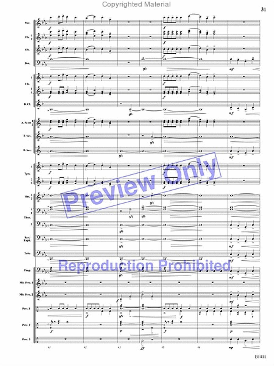 Pirates! Pirates! Concert Band scores gallery preview page 30