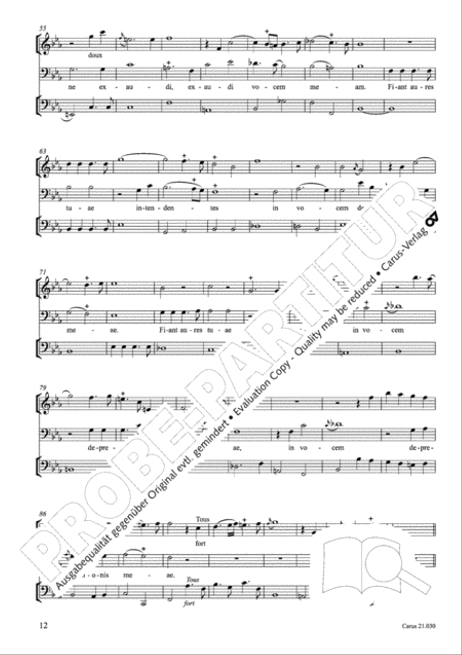 De profundis Men's Choir scores gallery preview page 13