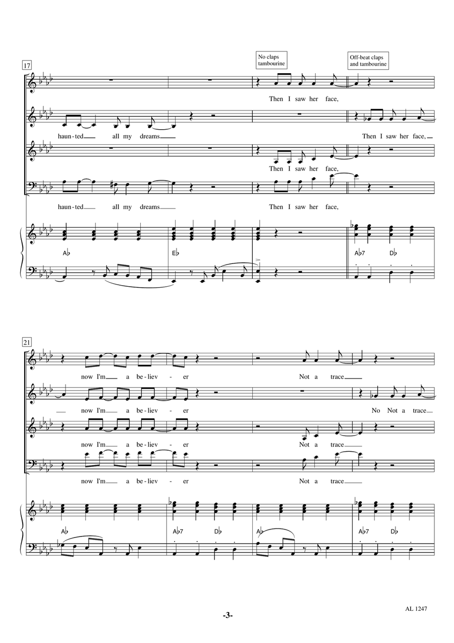I'm A Believer 4-Part scores gallery preview page 3