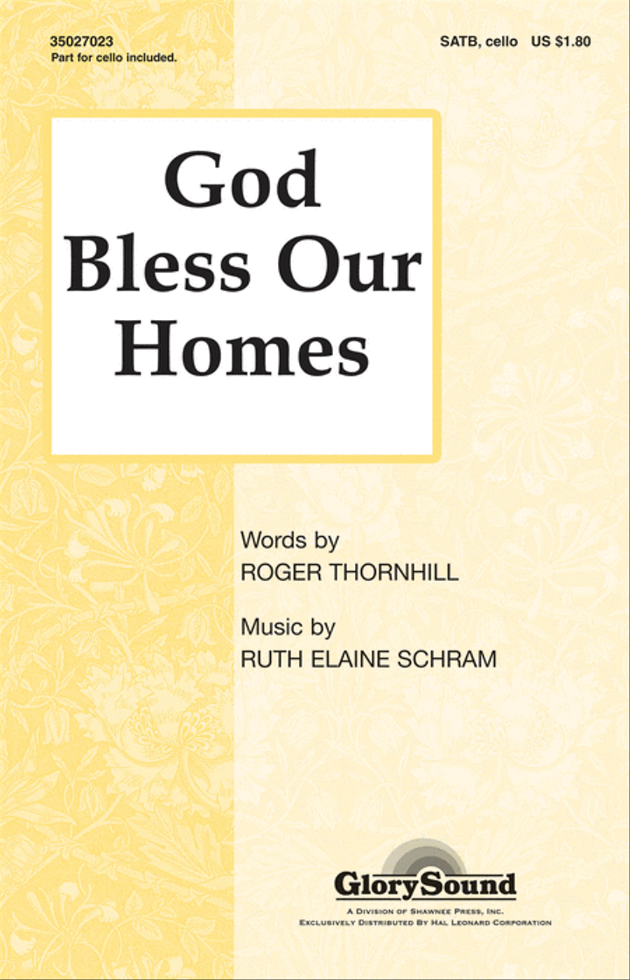 God Bless Our Homes 4-Part scores gallery preview page 1