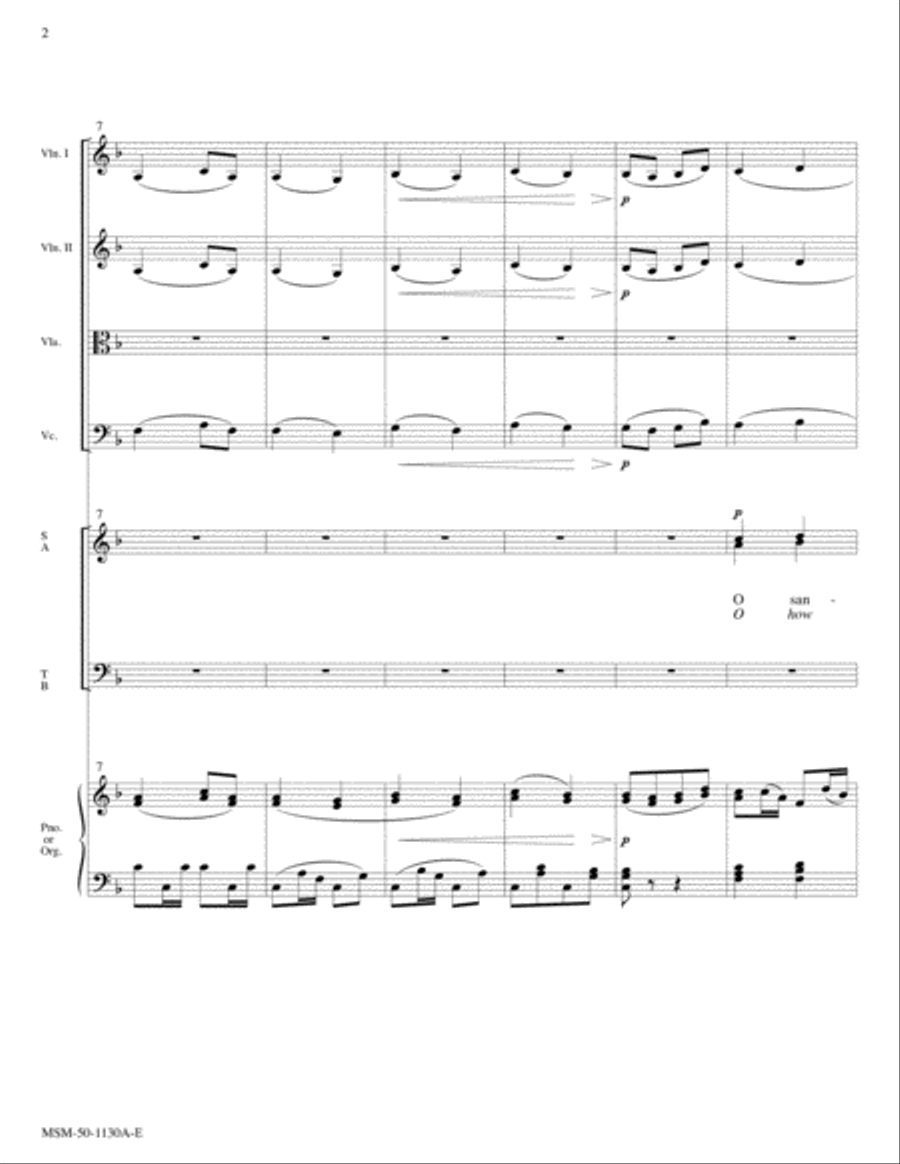 O Sanctissima/O How Joyfully Choir scores gallery preview page 2
