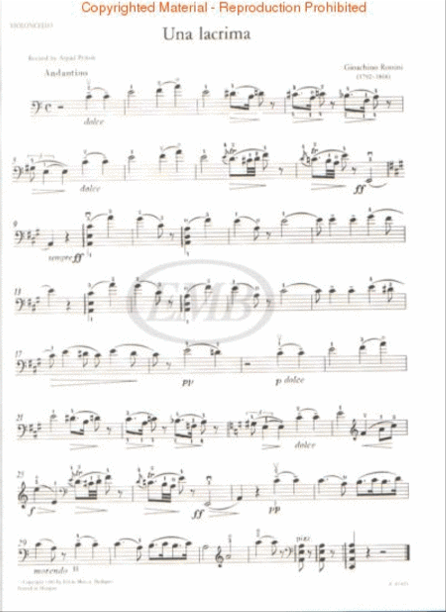 Una Lacrima Piano Accompaniment scores gallery preview page 2