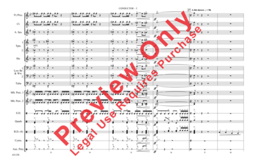 You Ought to Be Having Fun / What Is Hip? Marching Band scores gallery preview page 4
