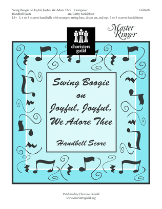 Book cover for Swing Boogie on Joyful, Joyful, We Adore Thee - Handbell Score