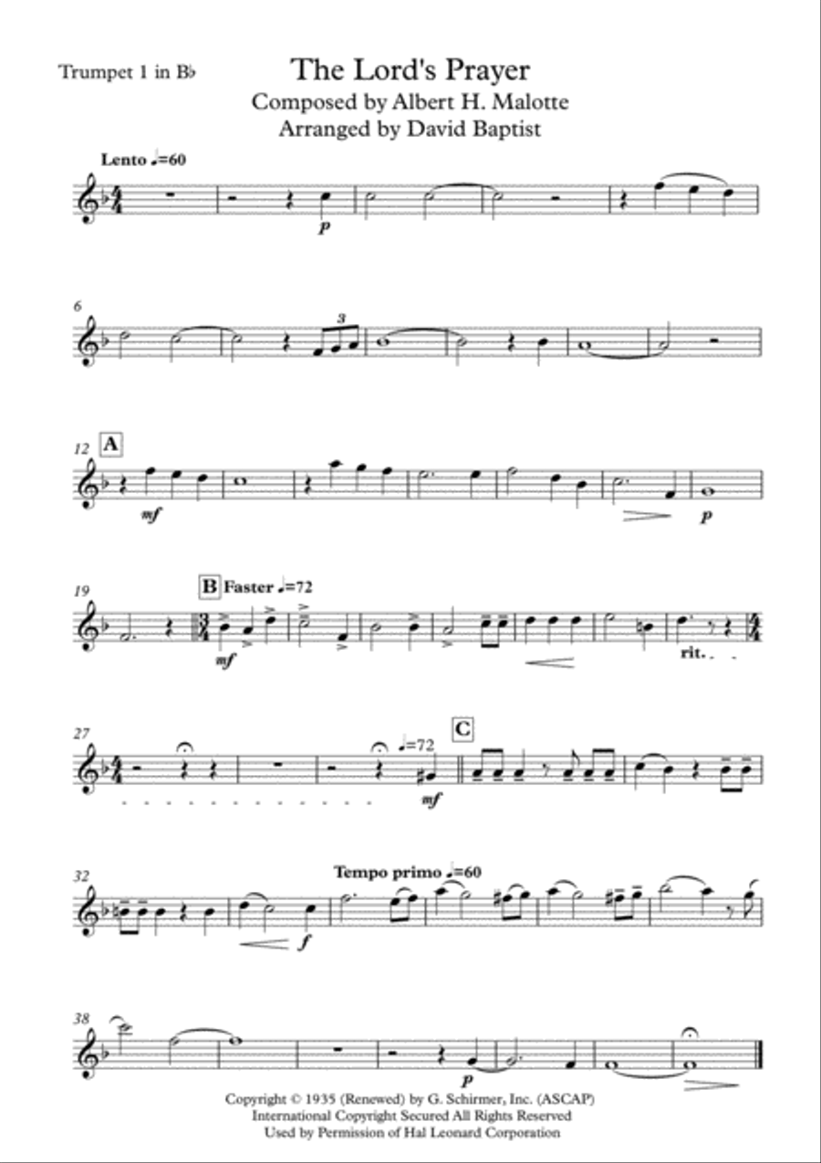 The Lord's Prayer The Lord's Prayer Brass Ensemble scores gallery preview page 5