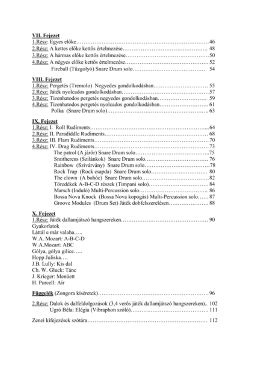Playing Percussion Instruments in the Music School Percussion scores gallery preview page 4