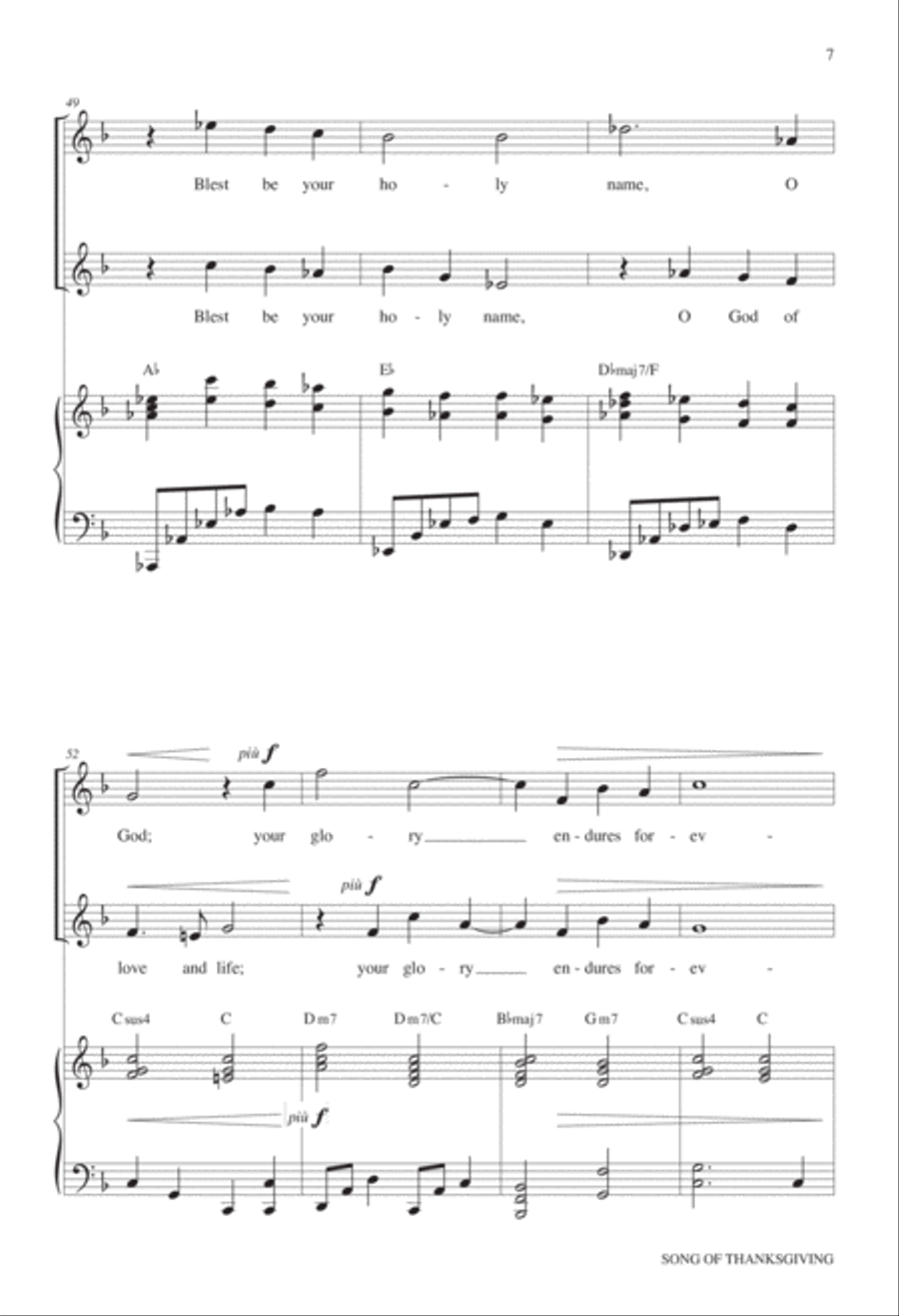 Song of Thanksgiving image number null