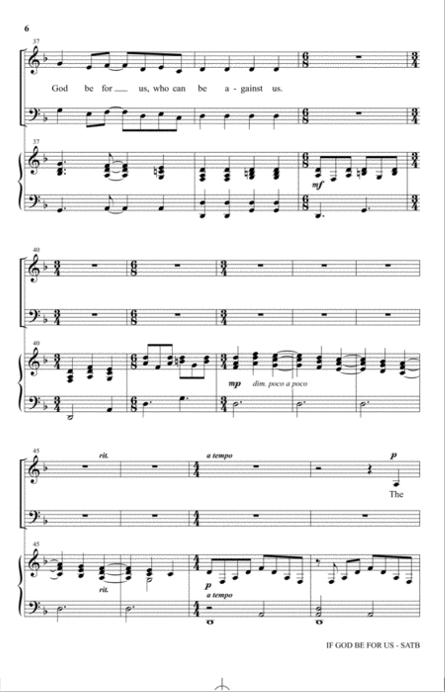 If God Be For Us If God Be For Us 4-Part scores gallery preview page 5