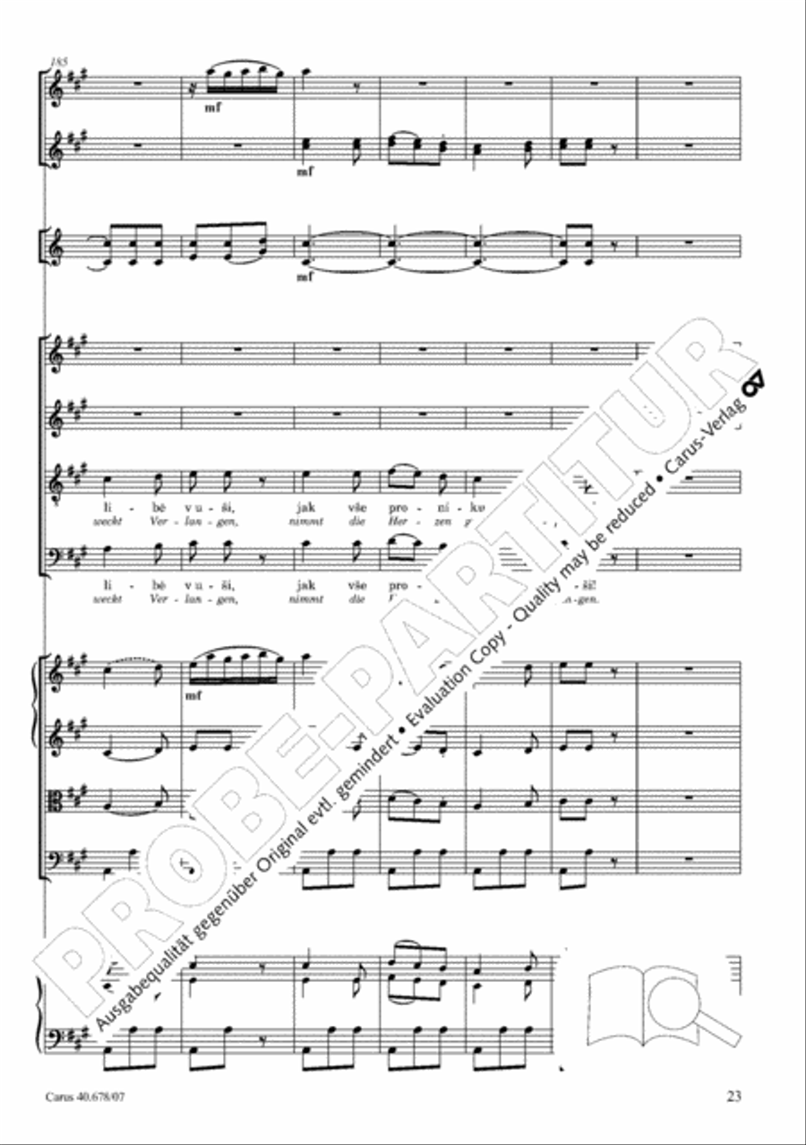 Missa pastoralis bohemica 4-Part scores gallery preview page 36