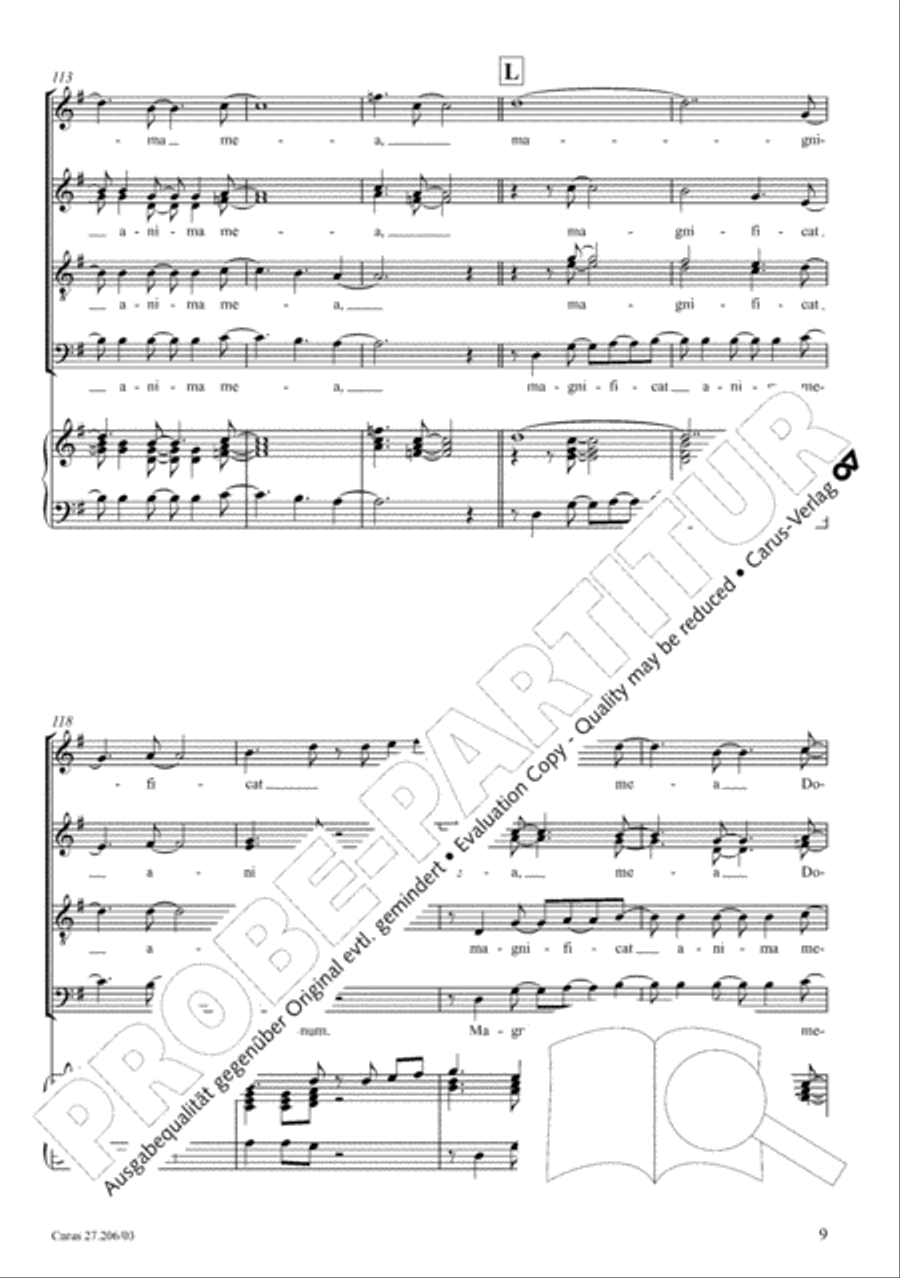 Magnificat 4-Part scores gallery preview page 10