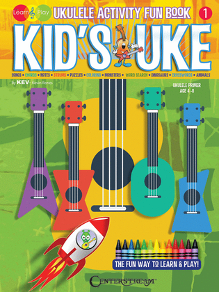 Book cover for Kid's Uke - Ukulele Activity Fun Book