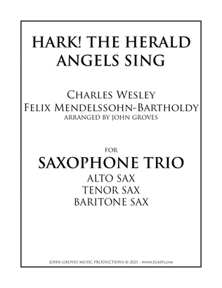 Book cover for Hark! The Herald Angels Sing - Saxophone Trio