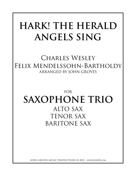 Hark! The Herald Angels Sing - Saxophone Trio image number null