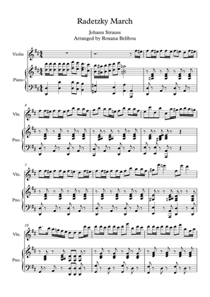 Book cover for Radetzky March Violin (Flute) & Piano