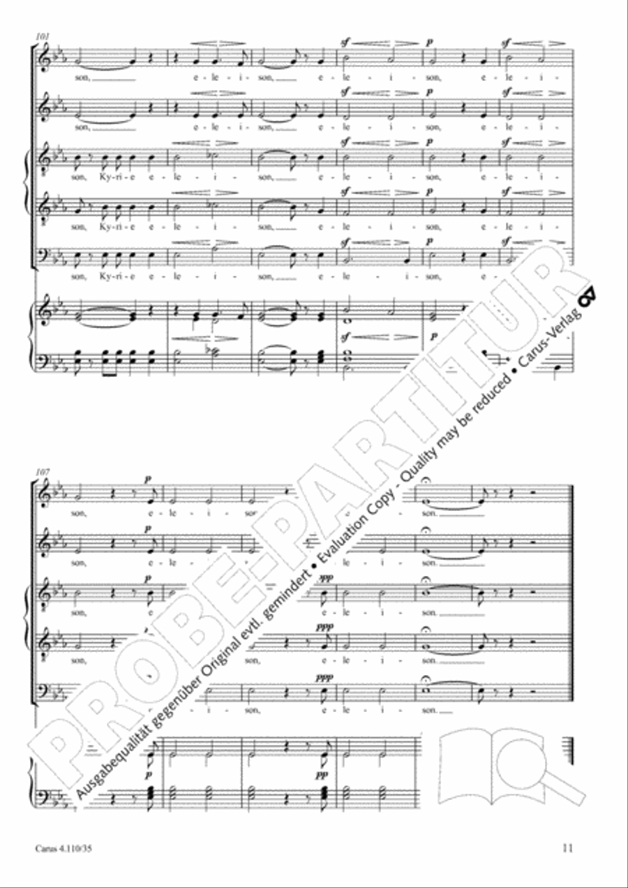 Kyrie eleison SATTB scores gallery preview page 12