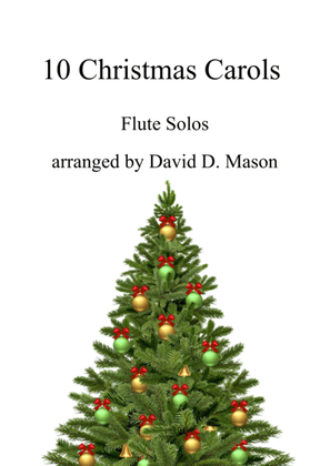 Book cover for 10 Christmas Carols for Flute and Piano
