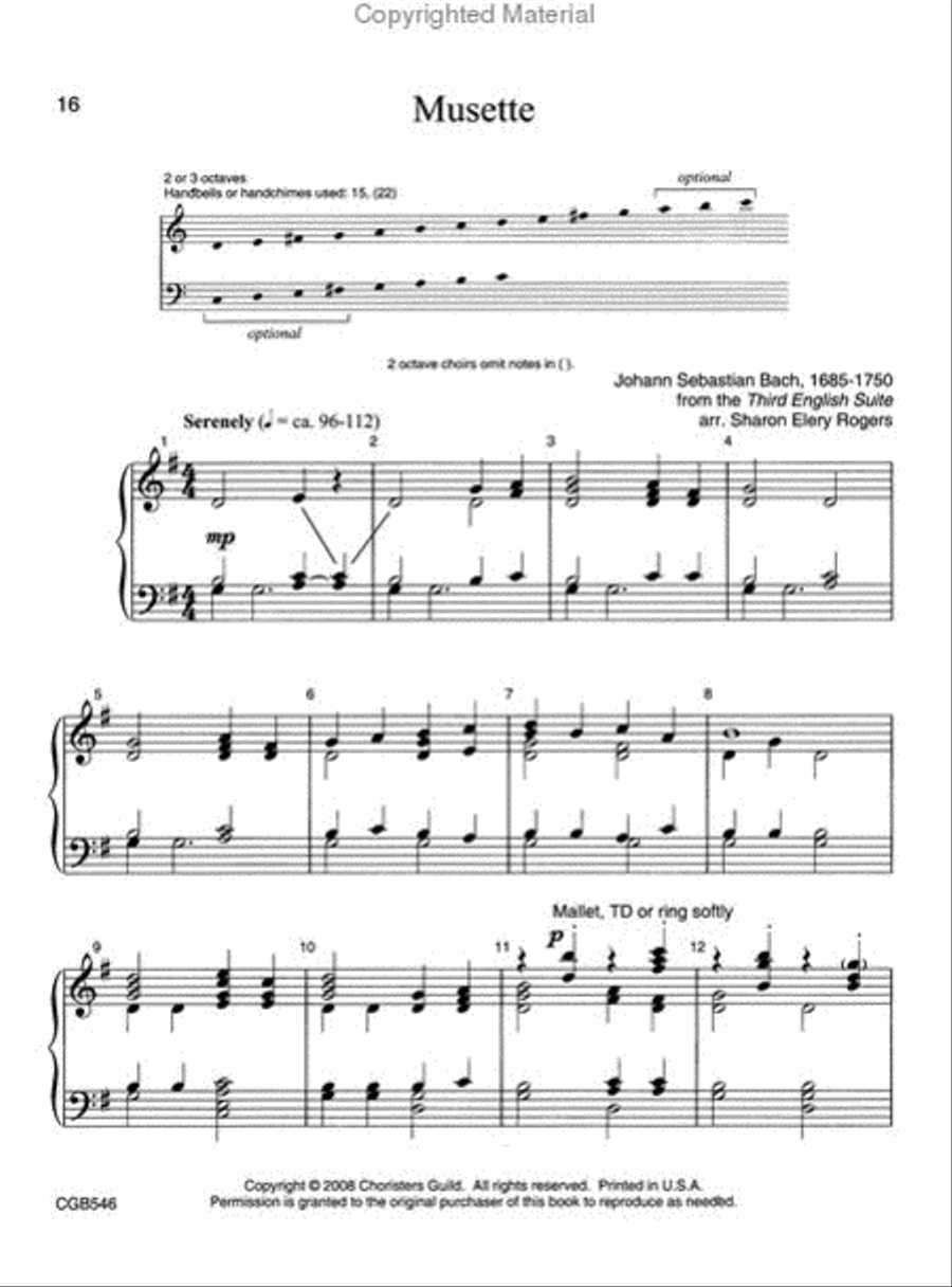 Music of the Masters Handbell Choir scores gallery preview page 4