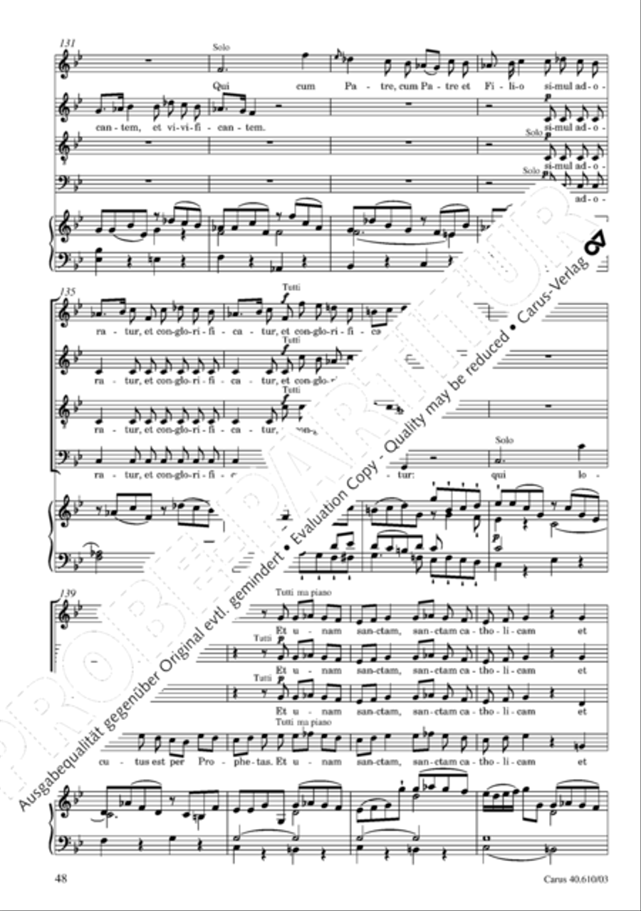 Theresienmesse in B 4-Part scores gallery preview page 49