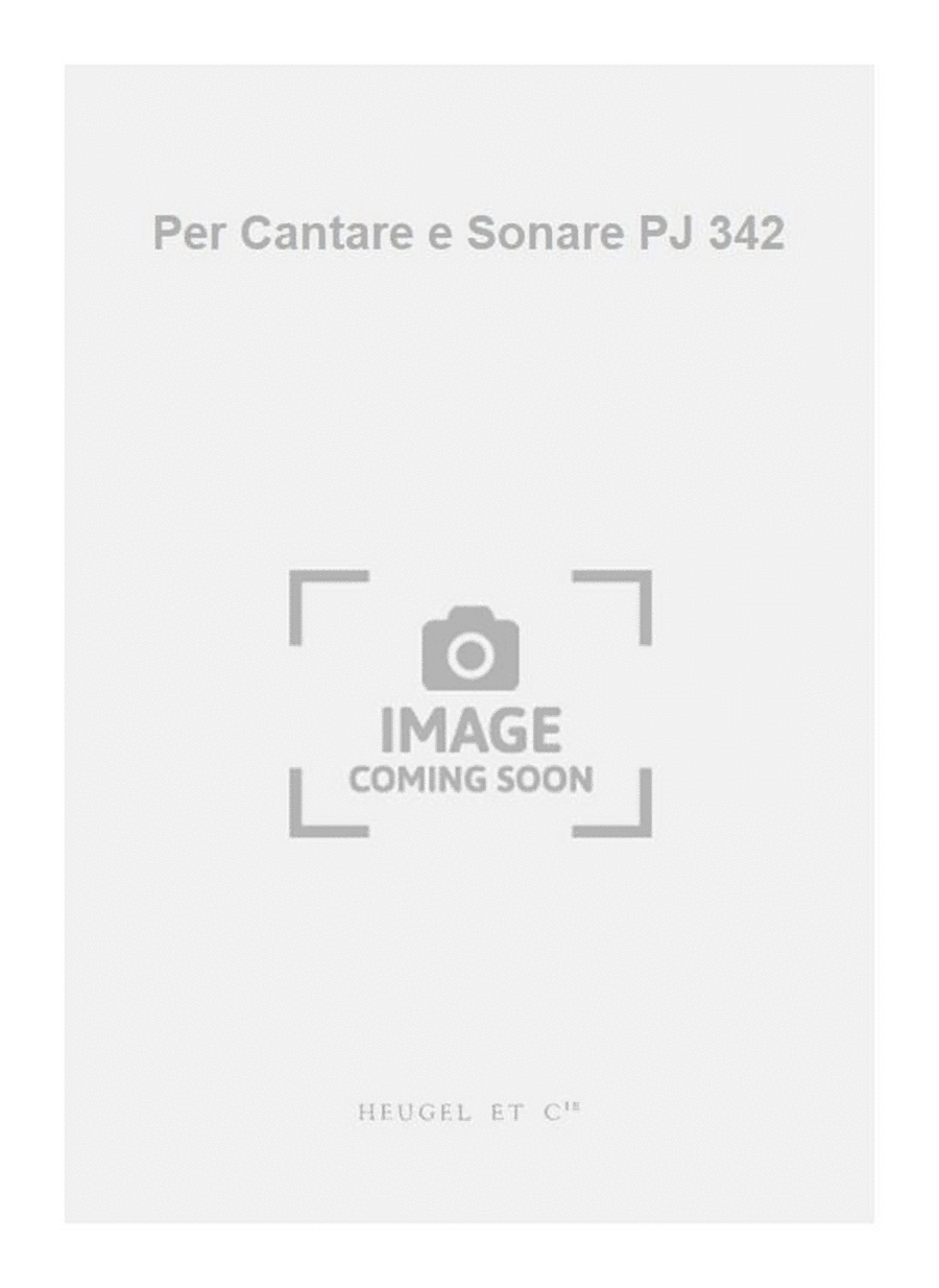 Per Cantare e Sonare PJ 342 Part scores gallery preview page 1