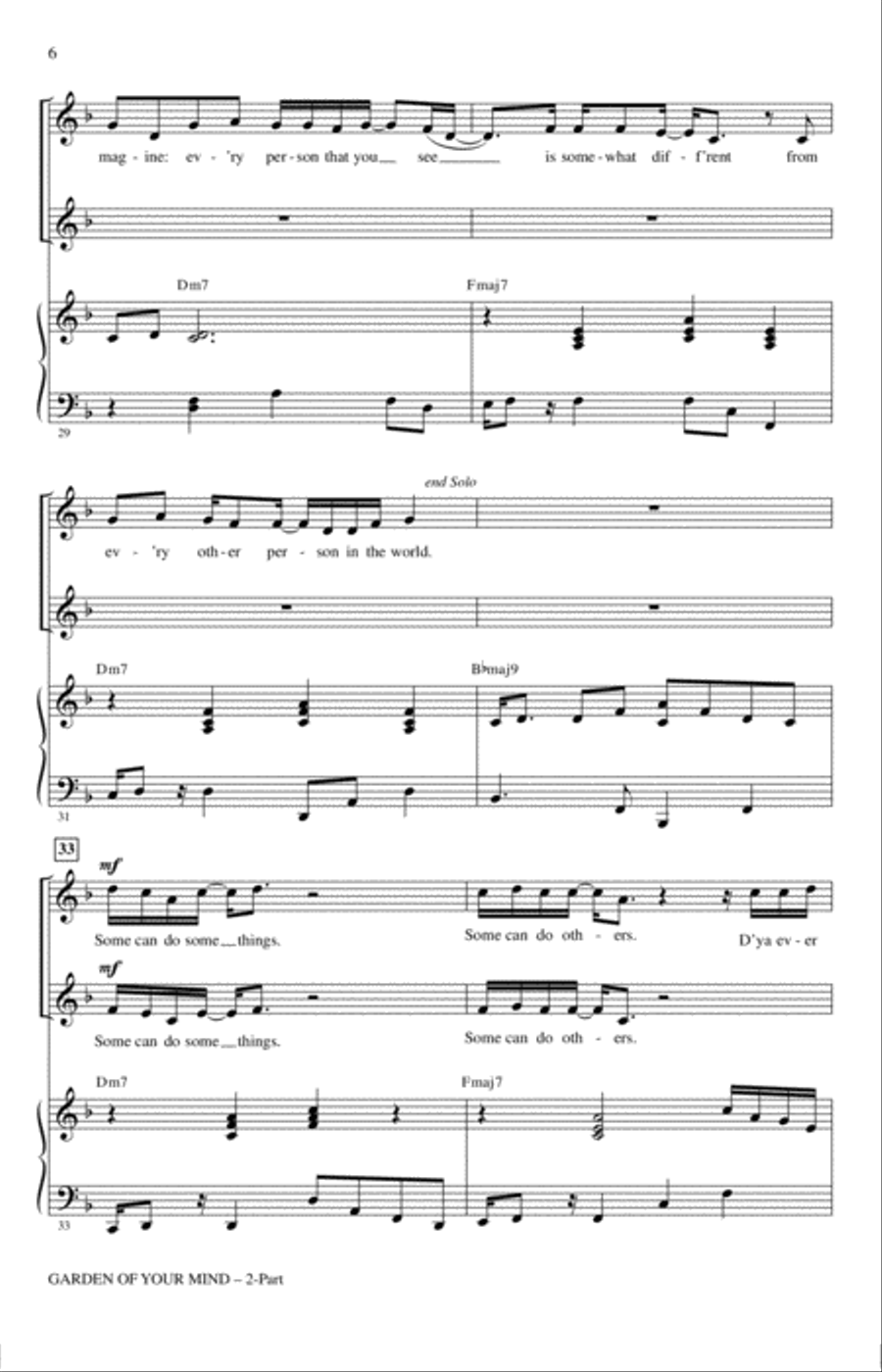 Garden Of Your Mind Garden Of Your Mind 2-Part scores gallery preview page 5