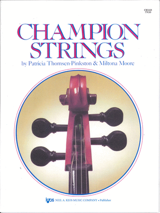 Book cover for Champion Strings-Cello