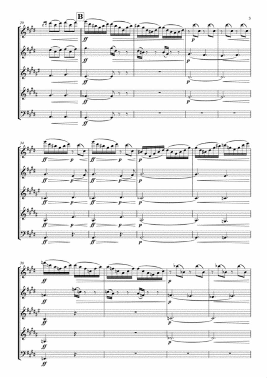 Peer Gynt Suite No. 1Op. 46 arranged for Woodwind Quintet Woodwind Quintet scores gallery preview page 5