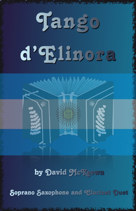 Book cover for Tango d'Elinora, for Soprano Saxophone and Clarinet Duet