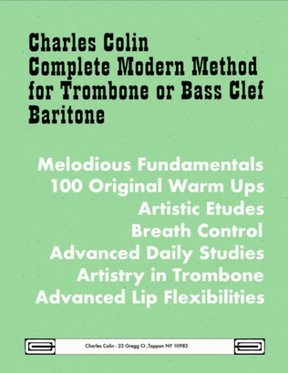 Complete Modern Method for Trombone