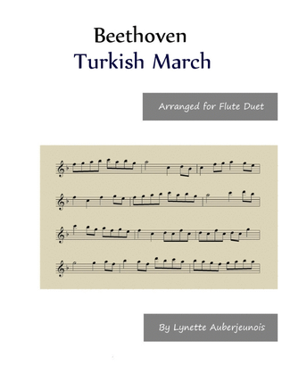 Book cover for Turkish March, op. 113 - Flute Duet
