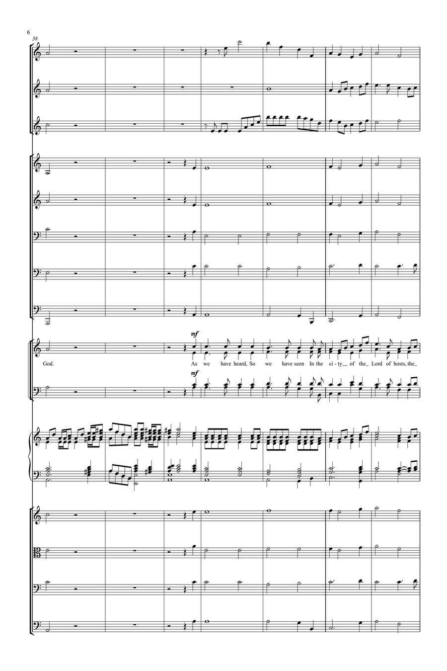 Great is the Lord Great is the Lord 4-Part scores gallery preview page 6