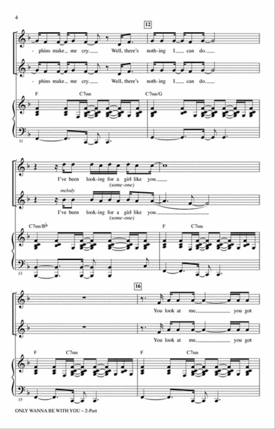 Only Wanna Be with You 2-Part scores gallery preview page 4