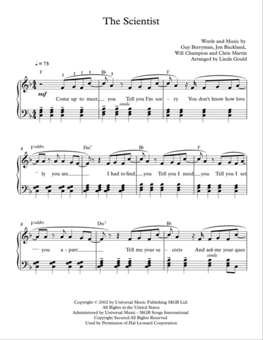 The Scientist Voice scores gallery preview page 1